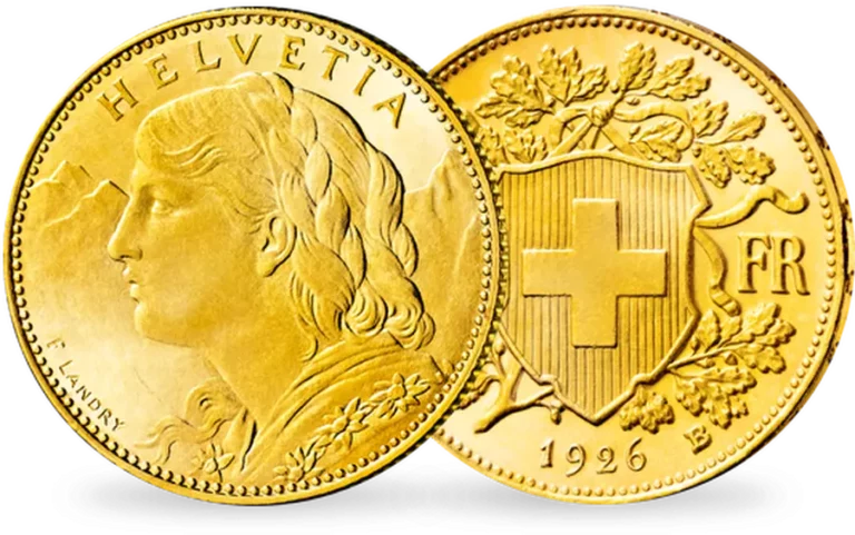 Pièce d'or Helvetia, symbole de confiance