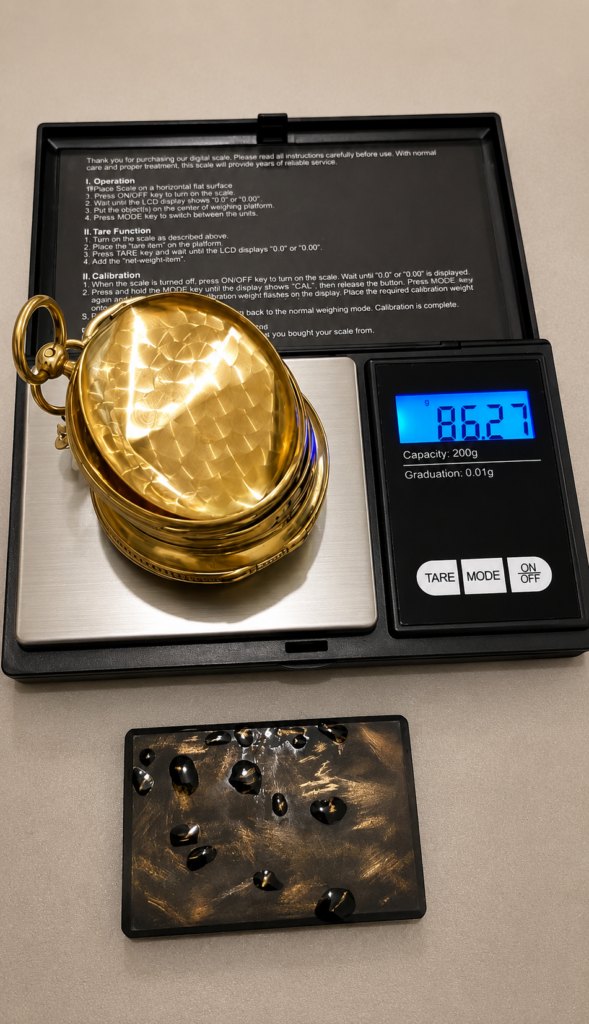 Gold jewelry and objects