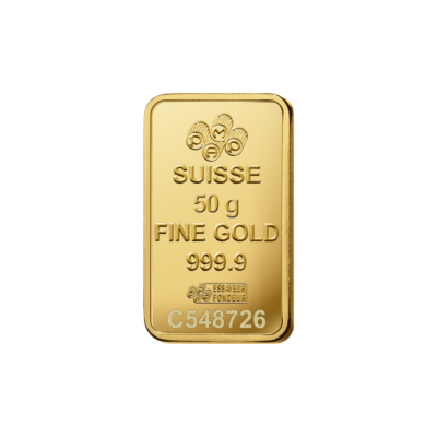 Lingot d'or 50 g